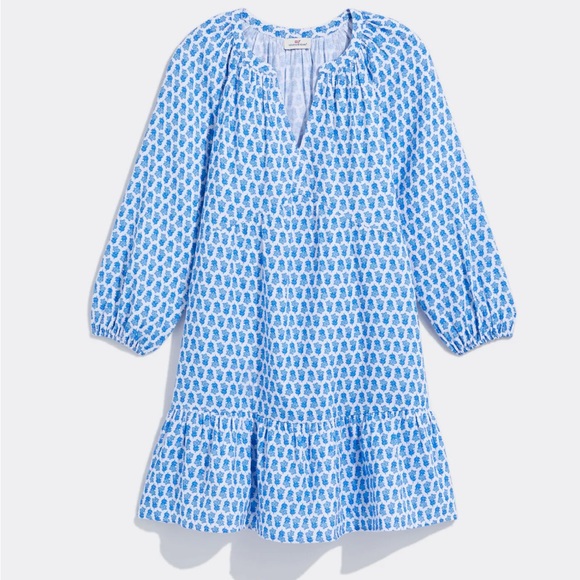 Vineyard Vines Dresses & Skirts - Vineyard Vines Seastitch Block Print Dress 100% Cotton
